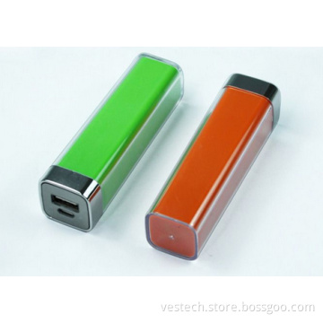 Power Pack 2600mAh Portable Power Bank Classic Lipstick Battery Charger for iPhone Samsung HTC